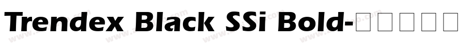 Trendex Black SSi Bold字体转换